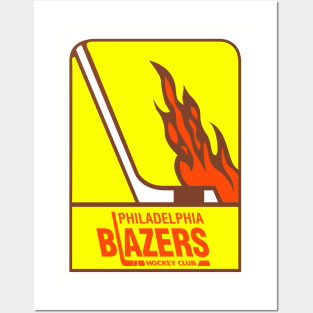 Retro Hockey - Philadelphia Blazers Hockey Team - WHA Seventies Posters and Art